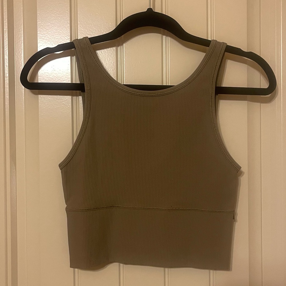 Lululemon Power Pivot Tank Bronze Green Size 4